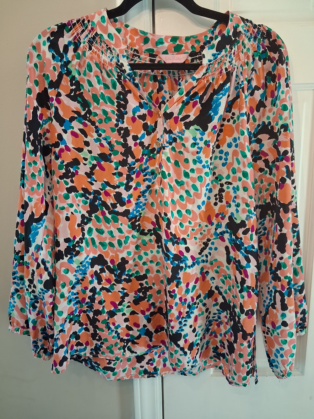 Lilly Pulitzer Multi-Color Printed Long-Sleeve Elsa